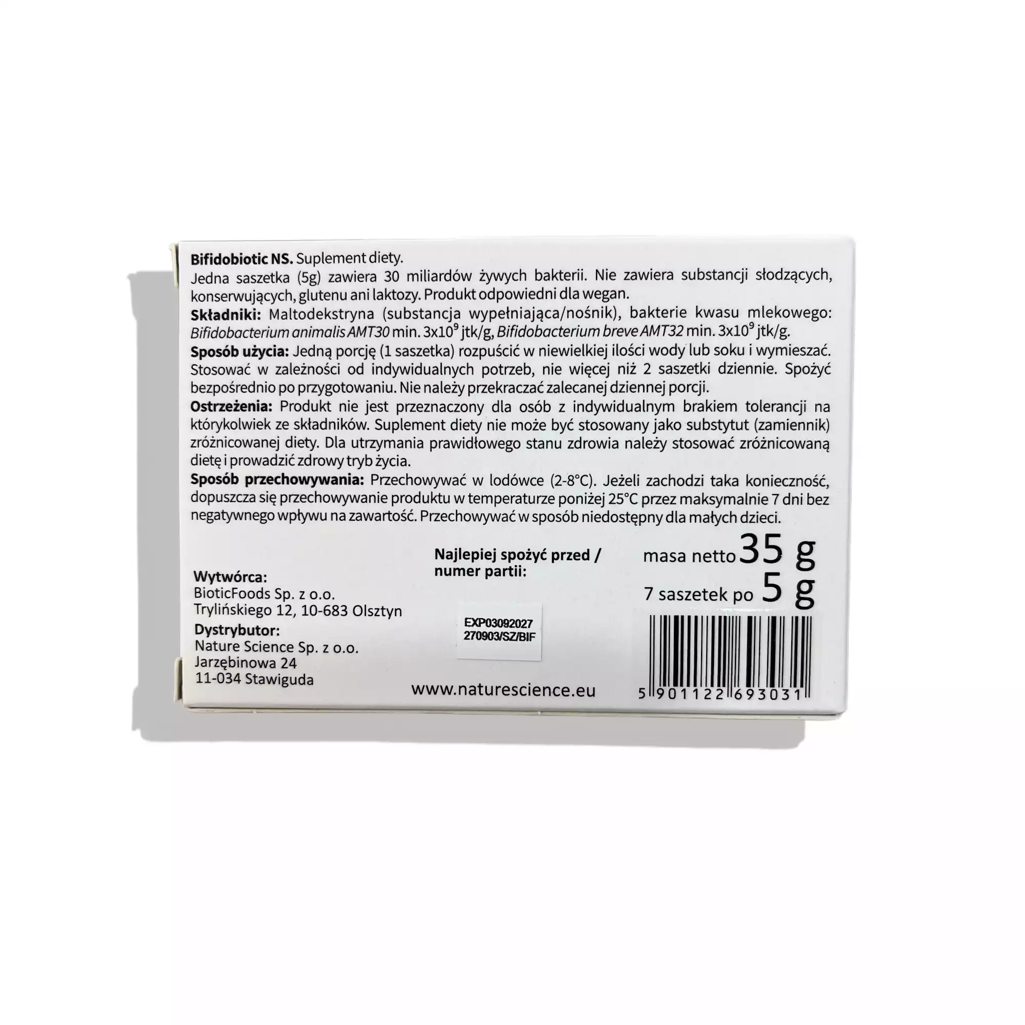 bifidobiotic ns skład