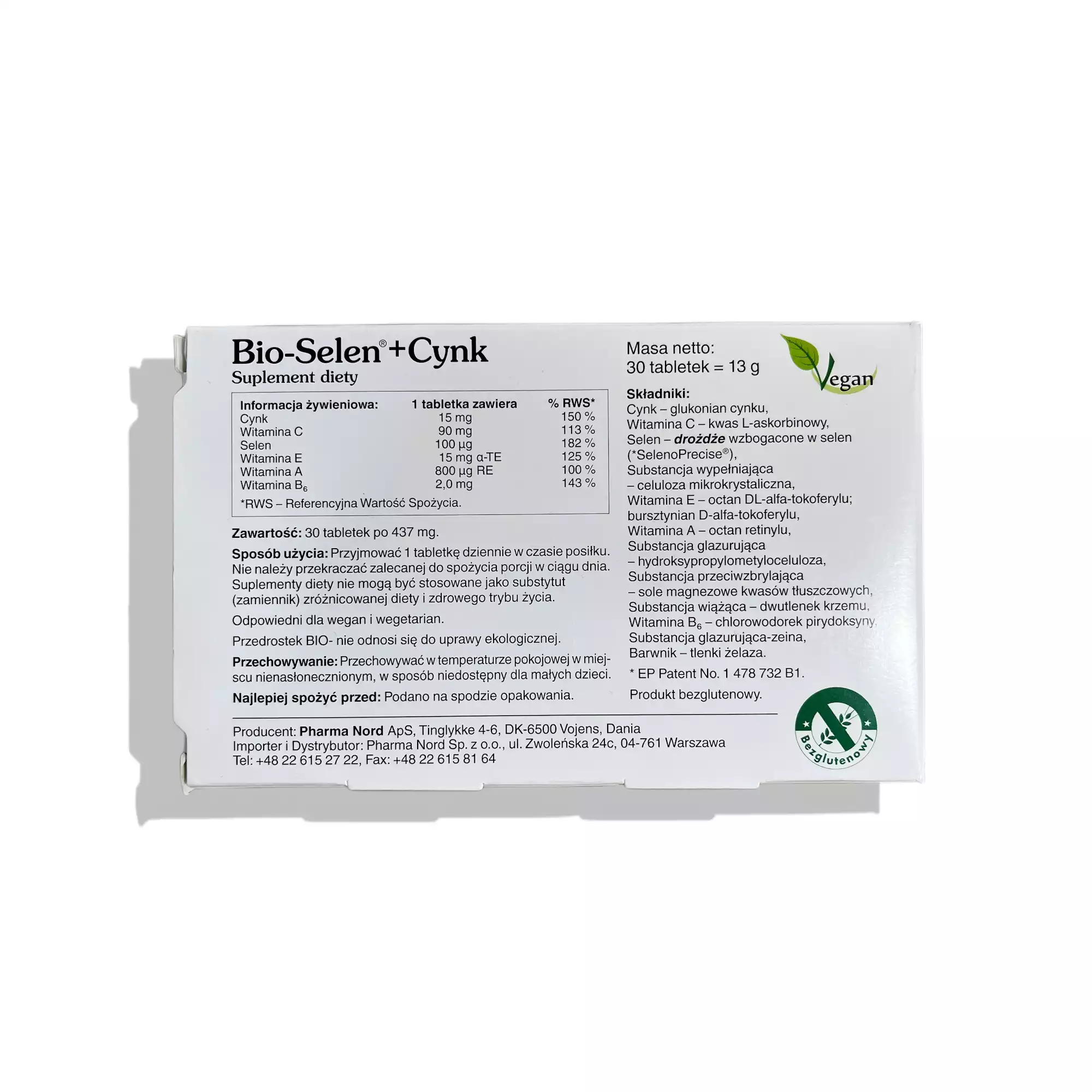 bio selen plus cynk skład