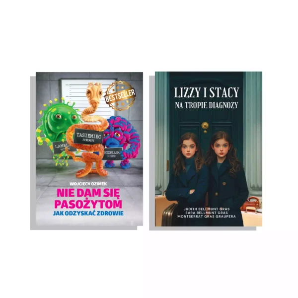 książki nie dam się pasożytom i lizzy i stacy
